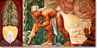 Mural by Lowell Houser, The Development of Corn, Post Office, Ames, Iowa