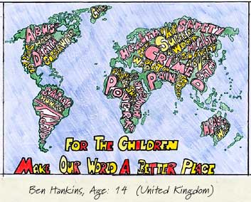 Map Picture by Ben Hankins, Age 14 (United Kingdom)