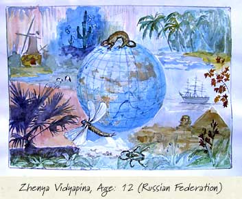 Map Picture by Zhenya Vidyapina, Age 12 (Russian Federation)