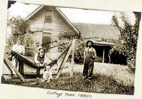 Photo of cottage home 1880's