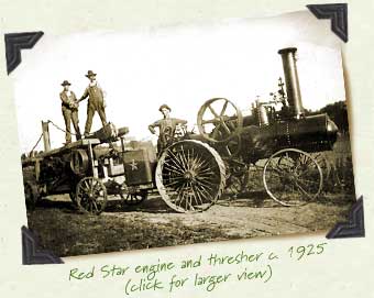 Red Star engine and thresher c. 1925